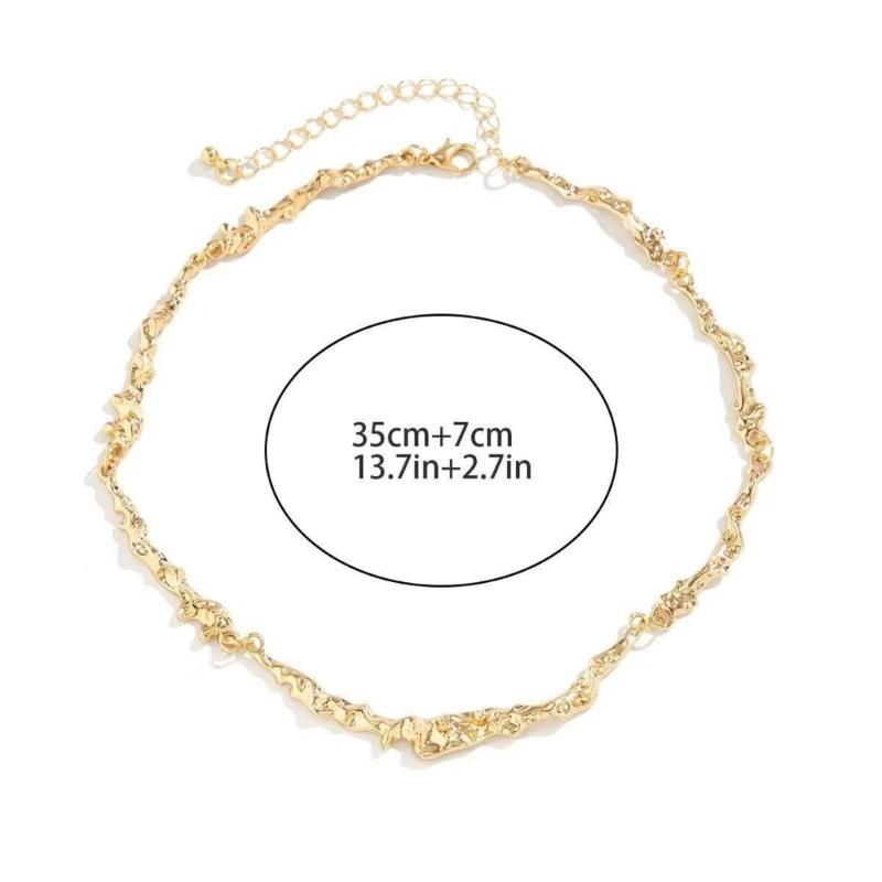 Řetízkový náhrdelník  Lávový kroucený náhrdelník pro ženy Dívky Módní náhrdelník Šperky Klíční kostní řetízek pro svatby & Večírky