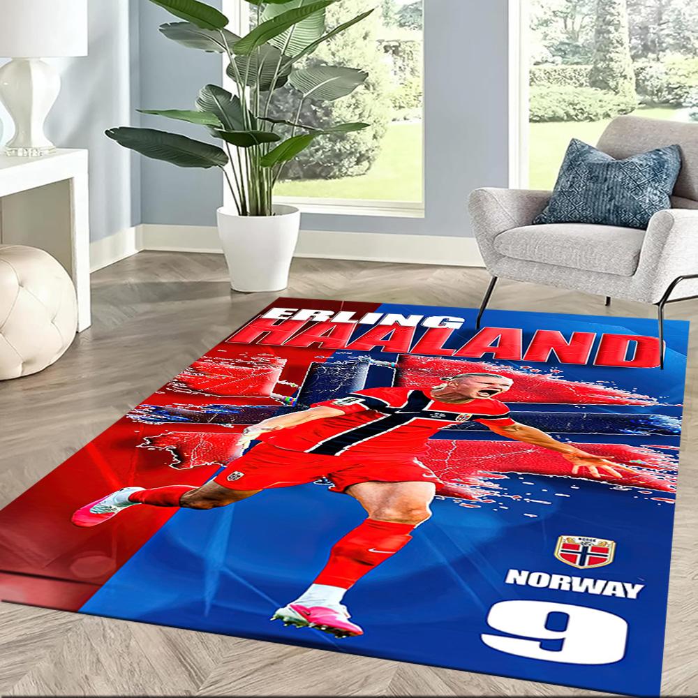 Electric Soccer Moment Square rugs are a great choice for living rooms, bedrooms, home décor, and as gifts.