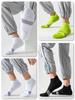 Comfortable Outdoor Sports Socks for Spring and Summer Marathon Men's Short Socks with Thick Towel Soles, Durable Running Short Socks for Men