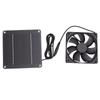 Solar Panel Fan Kit Solar Powered Exhaust Ventilation 4W for Small Greenhouses Sheds Pet Houses