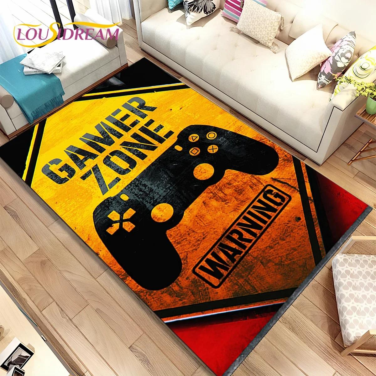 

Cartoon Game Gamer Gamepad Carpet Rug for Bedroom Living Room Home Sofa Decoration,Children Play Large Decor Floor Mat Gift 40x60cm( 15x23in )