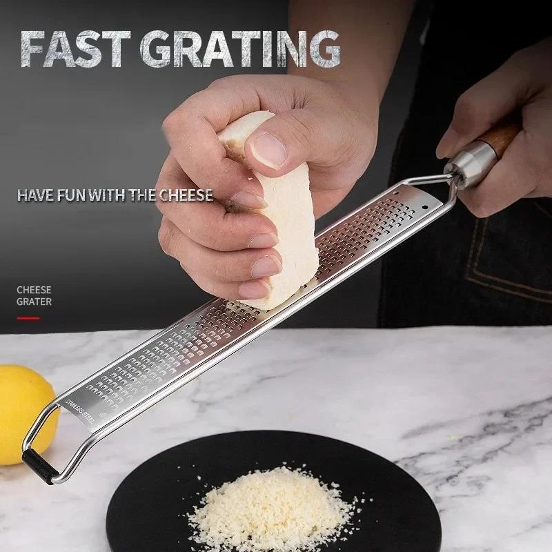 Kitchen Professional Cheese Grater Stainless Steel Lemon Zester Grater Flat Handheld Grater For Cheese,Chocolate,Spices,And More