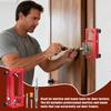Door Hinge Installation Kit Door Hinge Template Hinge Position Hole Opener Durable Door Frame Stable Locator  for Multiple Hinge