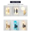 Glass Modern Wall Lamp Fixtures Creative Bedroom Bedside LED Wall Decor Sconce Light Lighting for Bedroom Living Room Home Decor