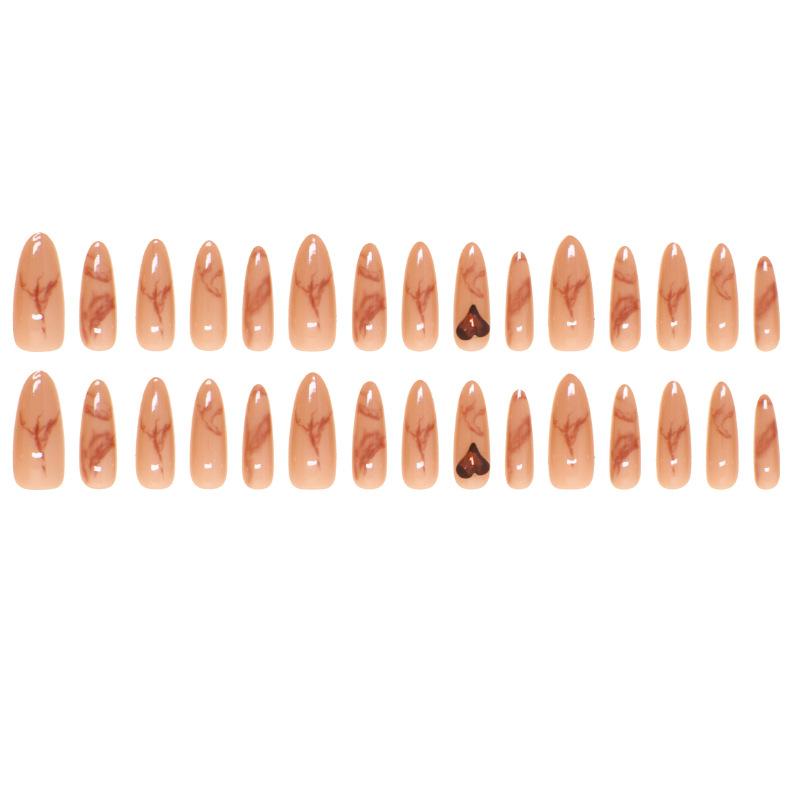 Nail Art Patch Verschmieren Falscher Nagel Liebe Hauptbohrer Abnehmbarer Nagel tragen Nail Art Diamant 24 Stück