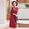 2024 Elegant Chinese-Style Mother of the Bride Dress for Ages 40-60