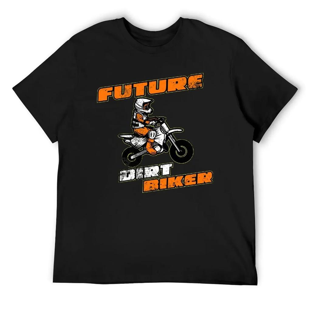 Sport T-shirts Hot Sale Nerd Leisure USA Size Future Dirt Biker Funny Motocross Gift for Kids Y Round Neck T-shirt clothing