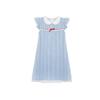 Japanese gentle and sweet small college style design loose age-reducing doll collar splicing small flying sleeve dress women