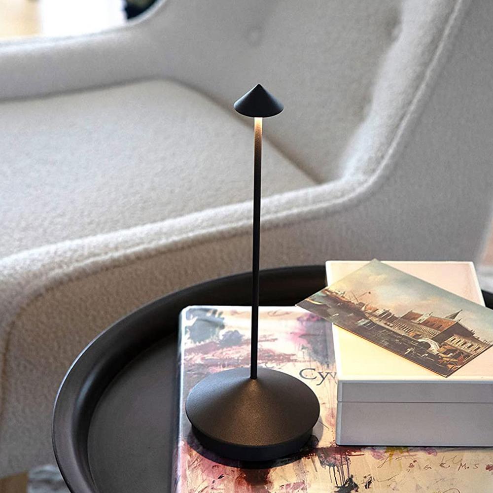 

Creative Mushroom Metal Restaurant Home Atmosphere LED Night Light Decorative Table Lamp Silver