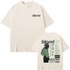 Rapper Frank Double Sided Print T Shirt Rap Men's Blond Hip Hop Tshirt Ocean Oversized T-shirt Men Women Casual Pure Cotton Tees