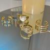 Geometry Stackable Ring Adjustable Jewelry Index Finger Rings Gift Decoration
