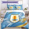 Uruguay Football Printed Bedding 3 Piece Set Cozy Breathable Bed Cover Set As Housewarming Holiday Gift