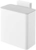 Yamazaki Magnetic & Sink Door Trash Can, White, Approx. W17 X D9.5 X H17cm, Plate, Magnetic, with Lid, Trash Can 4701