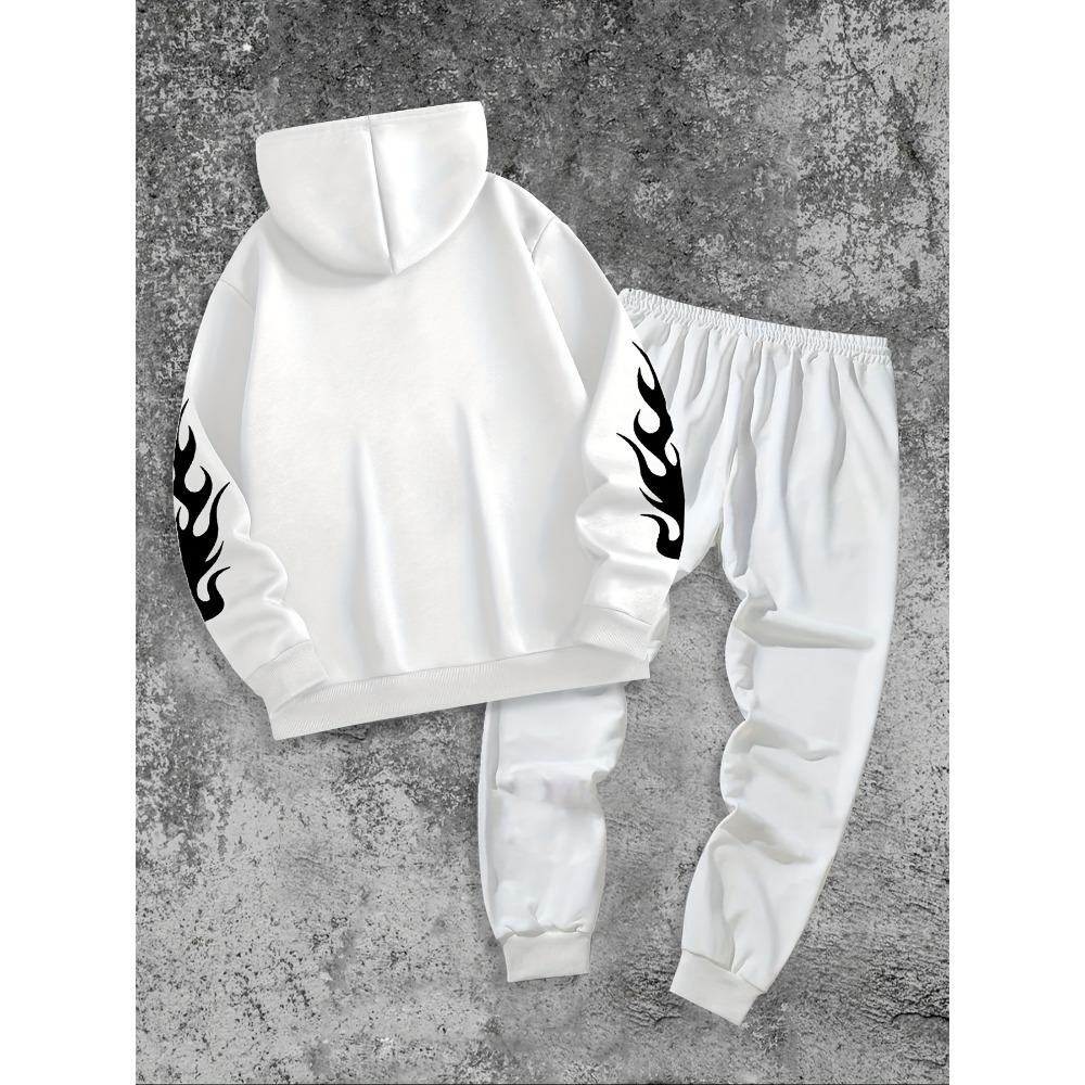 Men's Casual Pullover, Spring and Autumn Long Sleeved Sportswear Set, Casual Classic Cool Street Style, Suitable for Outdoor Wear