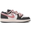 Jordan Air Jordan 1 Low top Vintage Basketball Shoes Women's Black Pink DX4374-008(Team27-GSS-BOX)