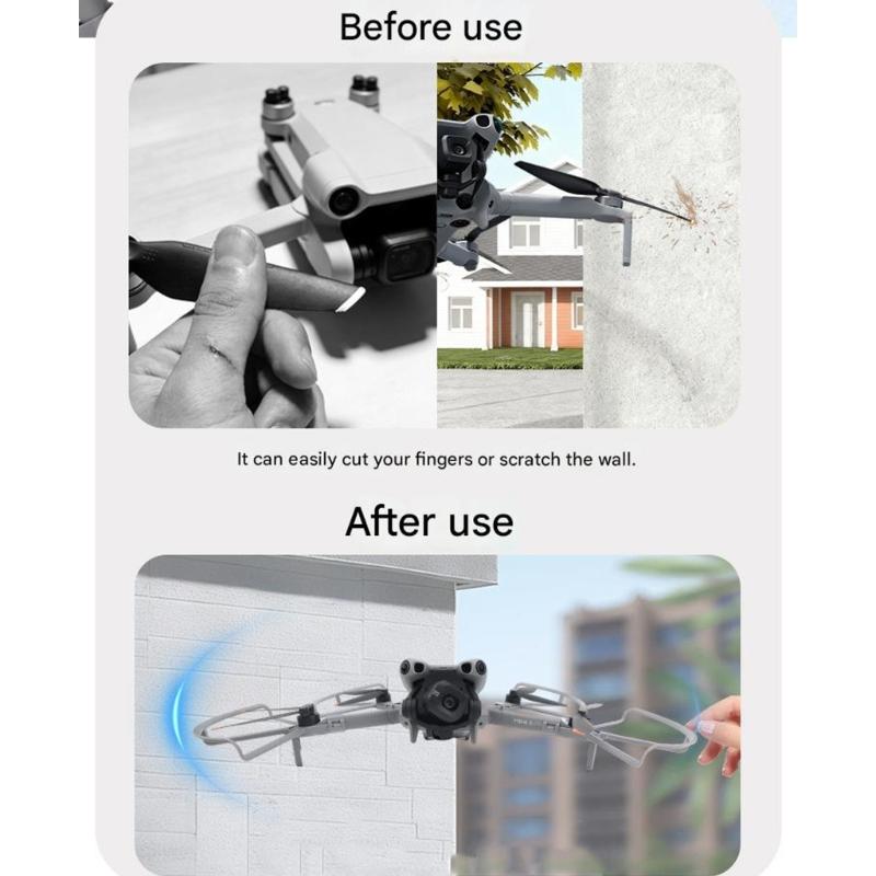 Sturdy Drones Propeller Guards Protectors Fan Shaped Structure for Mini 5Pro Improved Stability and Collision Resistance
