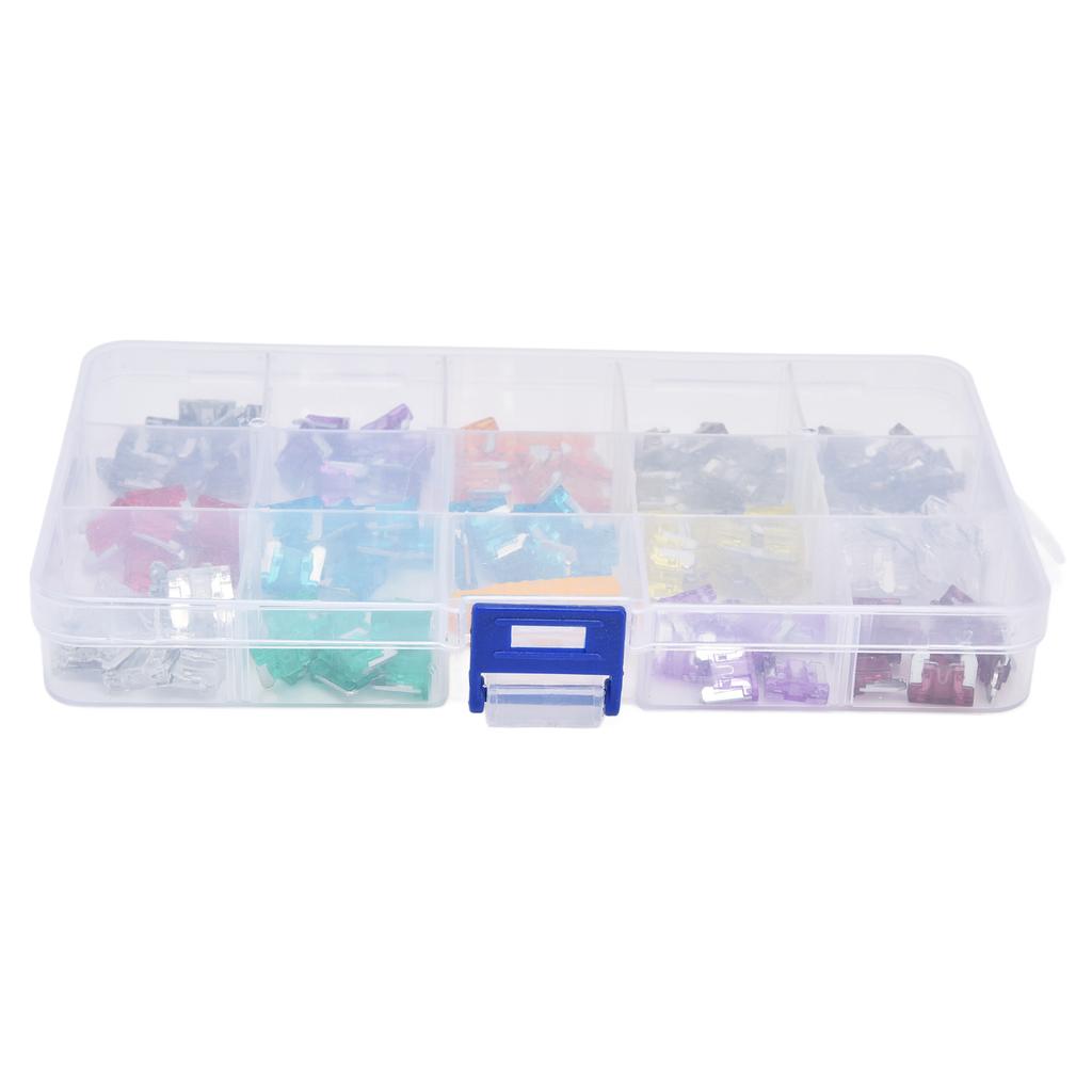140Pcs Car Fuses Assortment Kit Blade Type Aluminum Sheet Automotive Replacement 530A M S