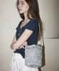 Slowslowly Lily Handmade Metallic Crochet Bucket Bag _ Silver