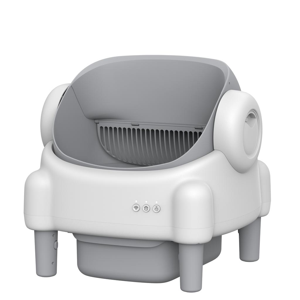 Self Cleaning Litter Box Automatic Cat Litter Box with Open-Top Design APP Control Dual Safety Sensors Suitable for Multi-cats