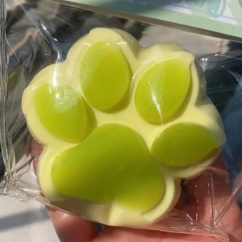 Dopamine Cute Cat Claw Shape Pinch Soft Squeeze Stress Relieving Gift Slow Rebound Stress Relieving Children's Toy
