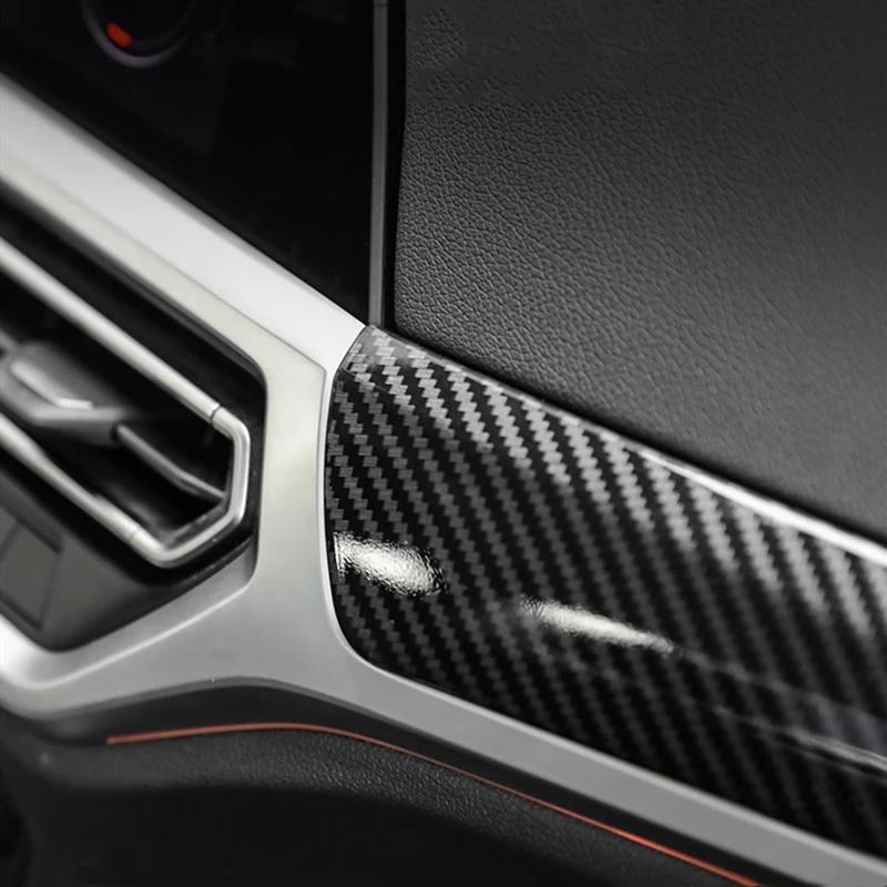 Center Console Dashboard Panel Decoration Cover Trim Carbon Fiber Style For BMW 3 Series G20 G28  LHD Interior ABS