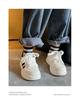 2025 Kids' Plus Velvet Non-Slip White Sports Shoes for Boys and Girls