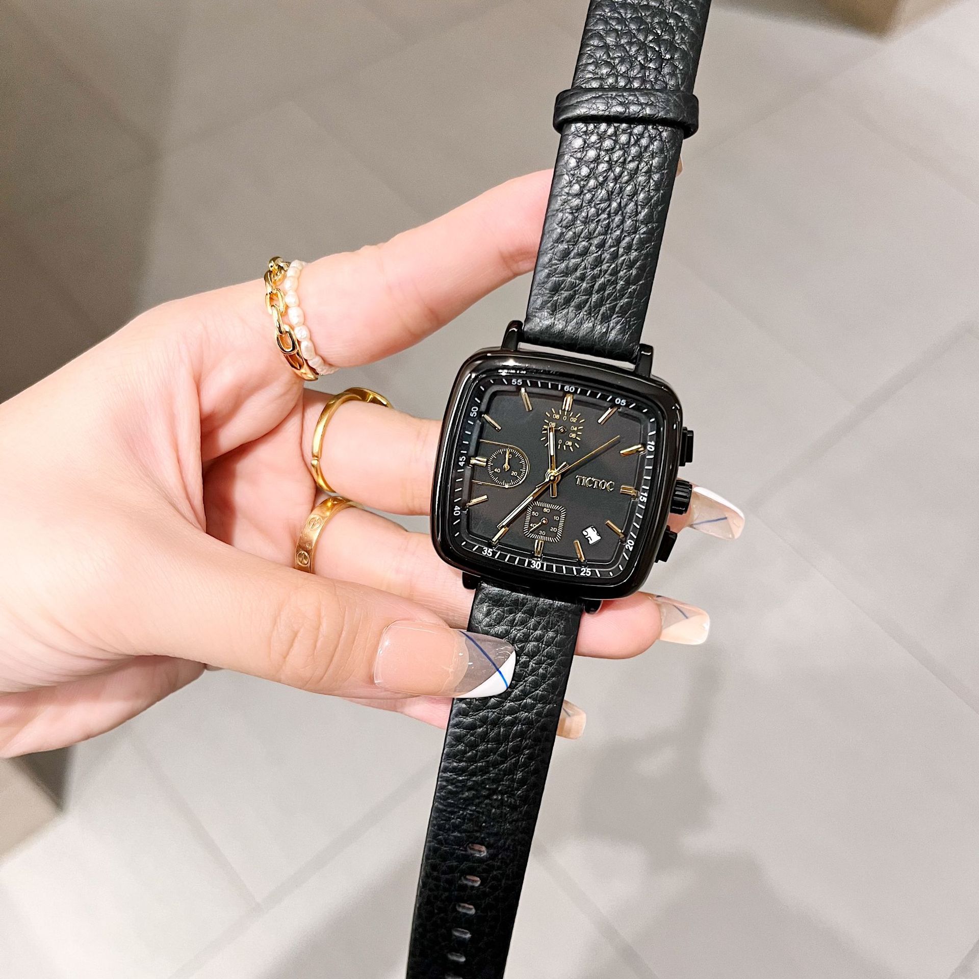 

Женские часы Новый стиль унисекс три глаза модные унисекс женские часы модный пояс темперамент часы для женщин