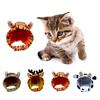Warm Pet Christmas Hat Plush Cat Cosplay Hat Decorative Cats Dress Up Costume Hat  Cosplay Party