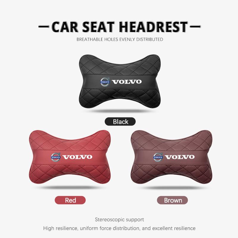 Volvo Car Seat Neck Pillow Headrest Lumbar Support Accessories For Volvo Xc60 Xc90 V40 V60 S60 V50 V90 S80 C40 XC40 V70 XC70 C30