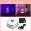 7 Round Led Colorful Rotating Crystal Light Base Electric Battery Stand Display