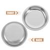12pcs Stainless Steel Bag Saucer Anti-Drip Bag Storage Dish For Home Office Metal Accessories Compact Tea Holder Dish