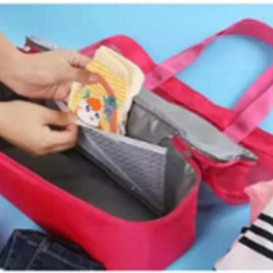 Premium Double-Layer Insulated Beach & Picnic Shoulder Tote Bag красный