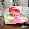 1pc Princess Strawberry10 Blanket, Gift, for Men and Women, Soft Blanket, Good for Sofa Bed Couch Travel, Lightweight Flannel Blanket