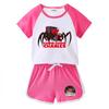 Kids' Summer Color Block Shorts & T-Shirt Set - Boys & Girls Casual Two-Piece Outfit