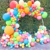106pcs Tropical Balloon Arch Wreath Set Pink Green Blue Orange Yellow Latex Balloon Hawaii Birthday Baby Shower Pool Party Decor