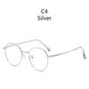 UV Protection Lightweight Comfortable Durable High Quality Retro Alloy Metal Round Shaped Lenses For Both Anti-Blue