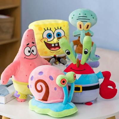 8inch/4inch  SpongeBob Patrick Star Gary Squidward Tentacles Plush Dolls Small Pendant Bag Hangings Christmas Birthday Gi