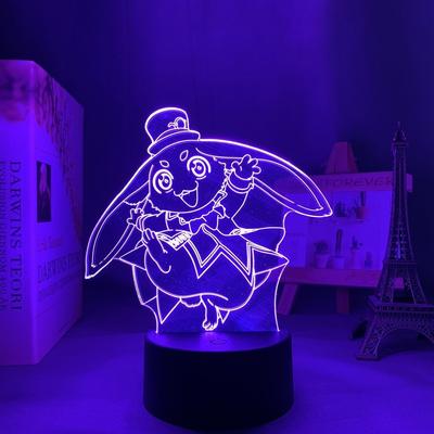 Anime Shangri-La Frontier Night Light Emul Sunraku Figure LED Bedside Lamp Goods for Fans