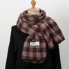 Retro Plaid Printed Pashmina Shawl Scarf For Woman Winter Warmer Scarves Korean Style Neckerchief Christmas Gift Muffler