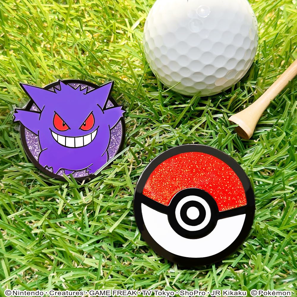 Pokemon Golf Marker BIG Size Clip Type Magnet Licensed Product (Gengar)