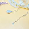 Elegant S925 Silver Baroque Freshwater Pearl Pendant Clavicle Chain Choker for Women