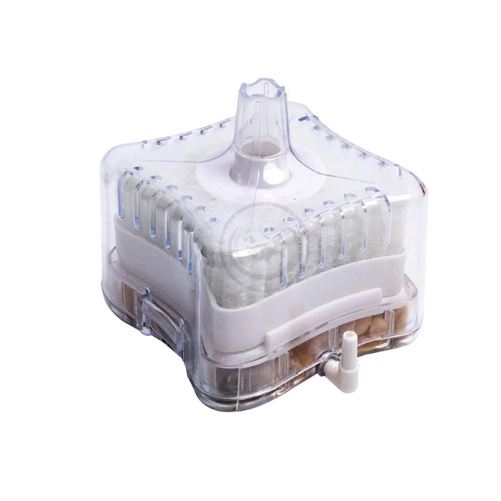 Fish Tank Air Stone Oxygen Pump 2-in-1 Aquarium Filter Aerator Mini Pneumatic Filter Water Cleaning Aquarium Accessories