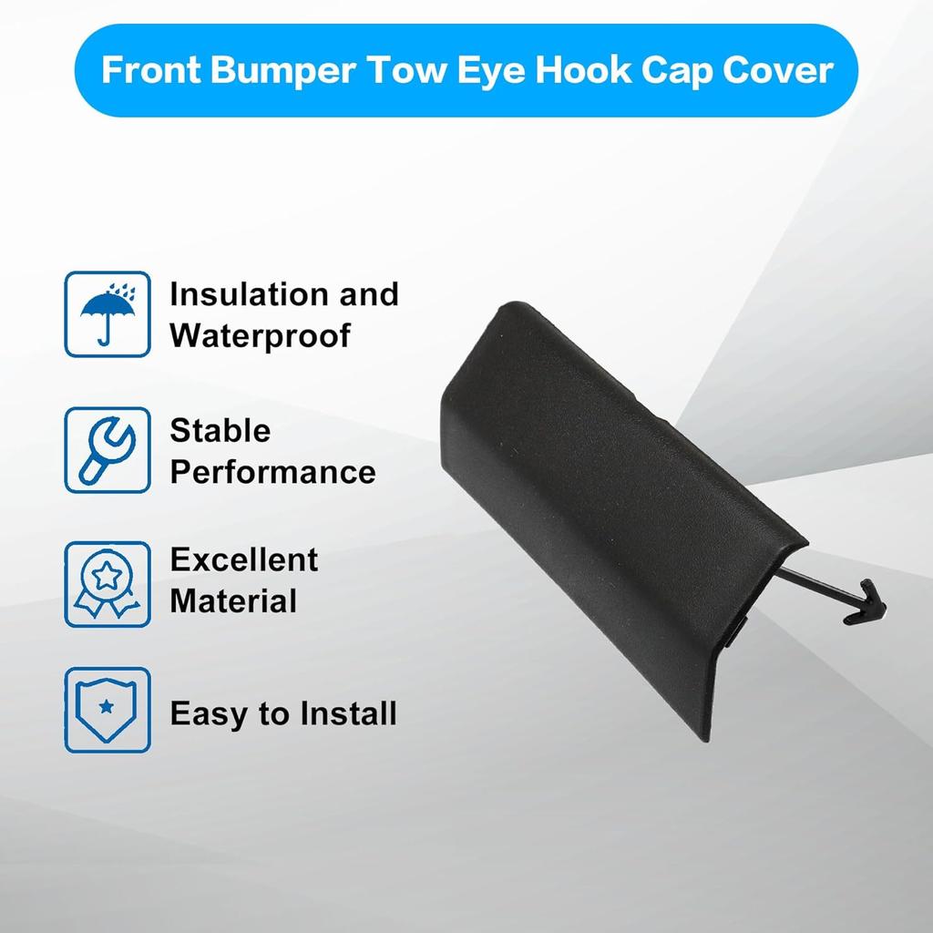 XQSMWF Front Bumper Tow Hook Eye Cap trailer cover Compatible with Honda Acura MDX 2010 2011 2012 2013# 71103-STX-A01 71103STXA01 Front tow hook