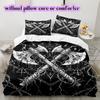 Thorn Gothic Dark Pattern Bedding Quilt Set Quilt Cover Pillowcase Home Decoration Birthday Gift (1 * duvet cover + 2 * pillowcase, without core)