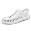 Whoholl Summer Knitted Men Sandals Breathable Casual Shoes for Men Outdoor Beach Sandals Plus Size 35-48 Summer Footwear Man