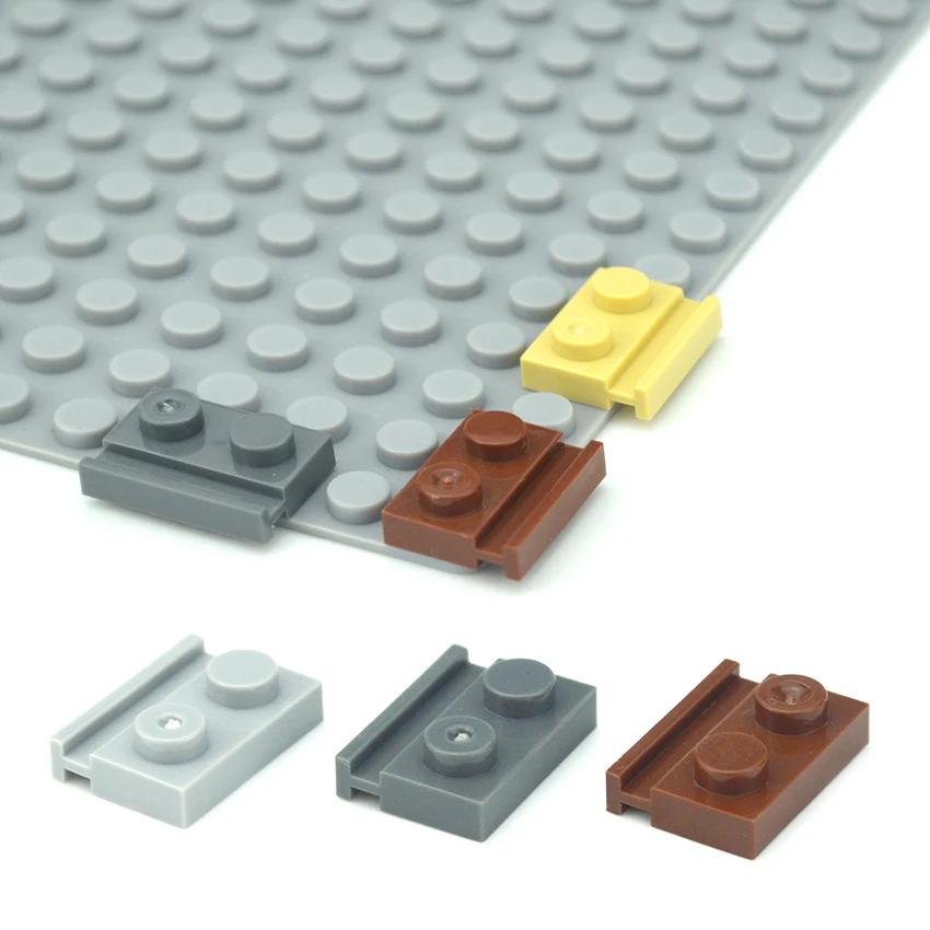 Assembles Particles 100pcs 32028 Modified 1x2 with Door Rail DIY Special Groove Building Blocks Educational Bricks Kids Toys