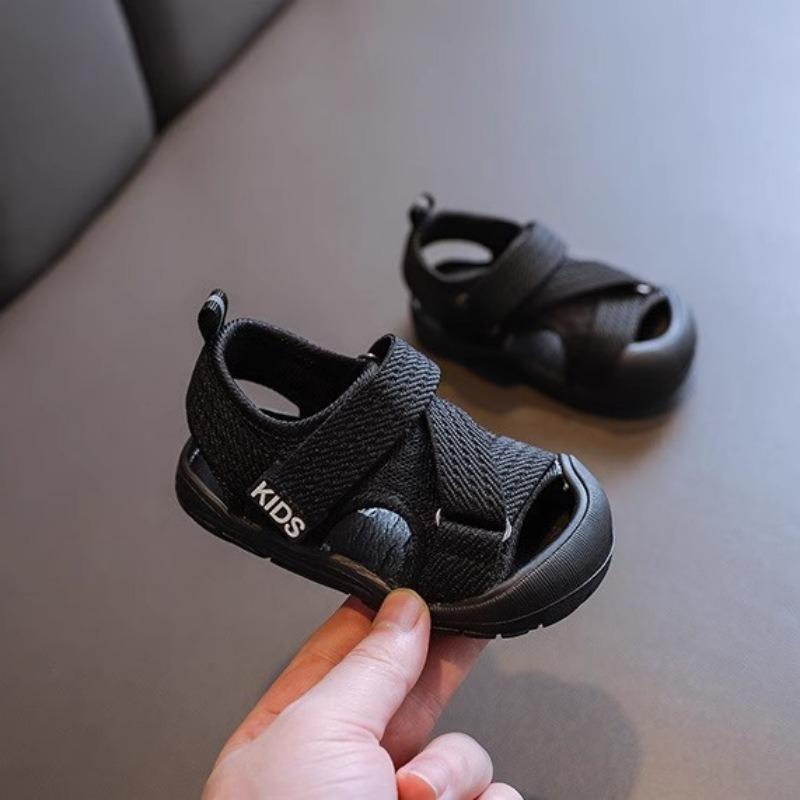 

Baby Girls Mesh Sandals, Soft Sole Breathable Toddler First Walking Shoes 16 чёрный