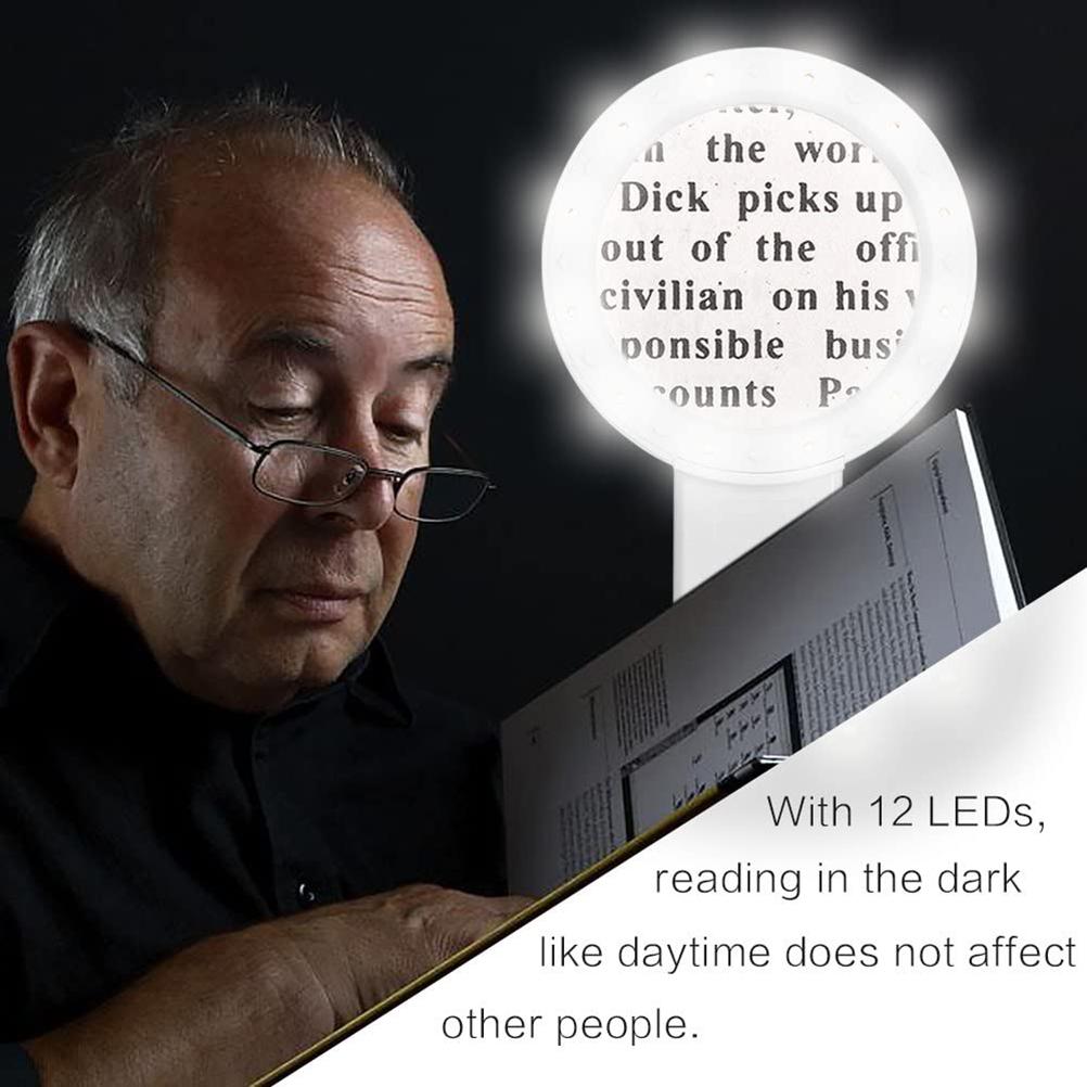 30X LED Magnifier Magnifying Glass with Light Handheld Magnifying Glass