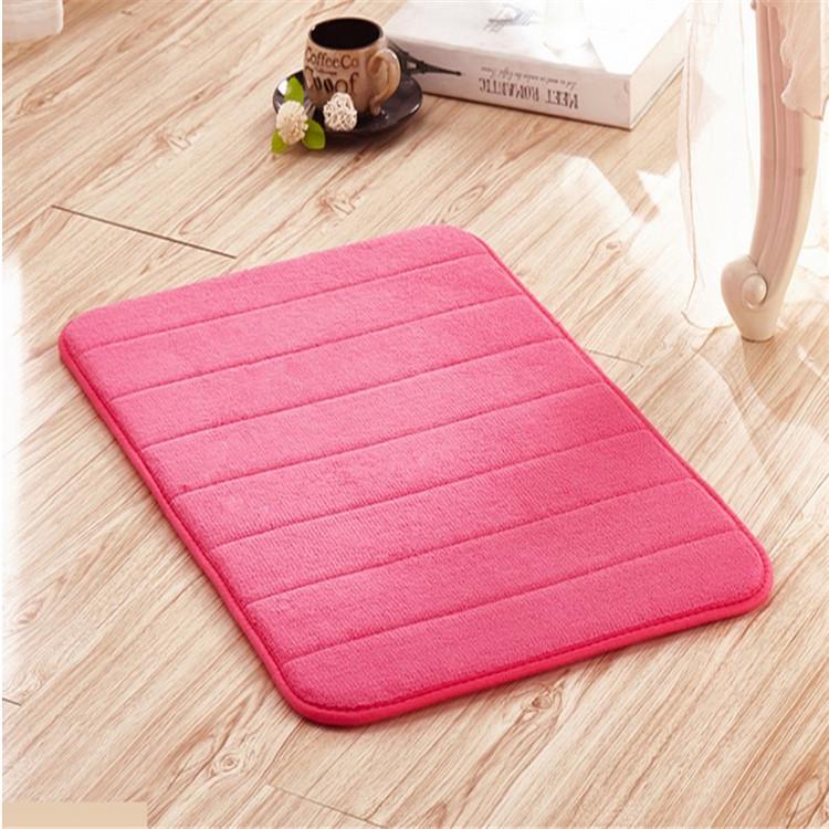 Microfibre Memory Foam Mat Absorbent Slip-resistant Rugs Pad Bathroom Shower Bath Non-slip Carpet