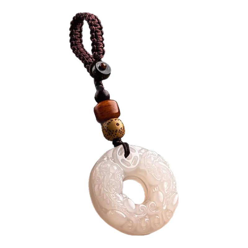Leleidi Ancient Style Pixiu Jade Keychain